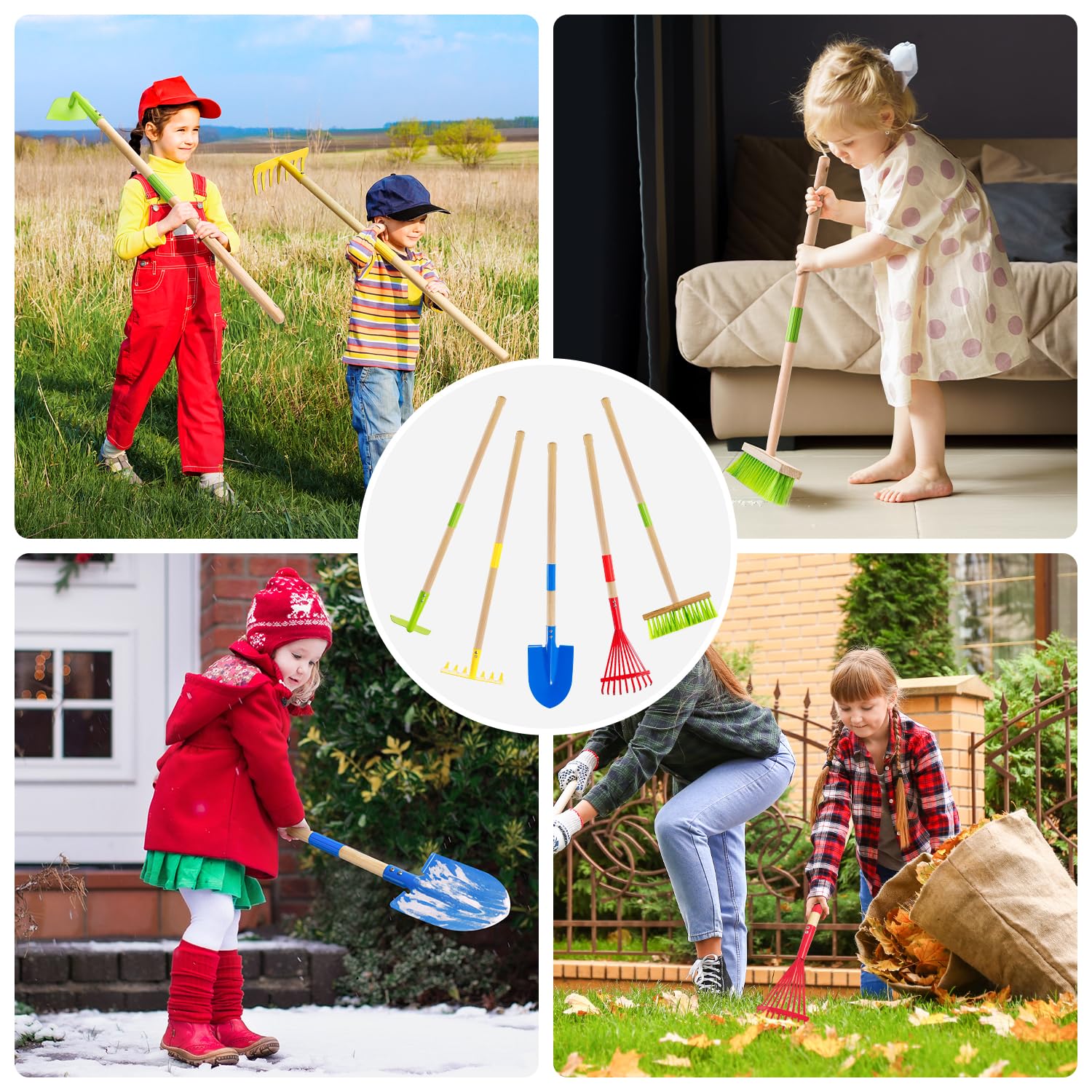 Theefun Kids Garden Tool Set gift-ready packaging makes a perfect holiday surprise