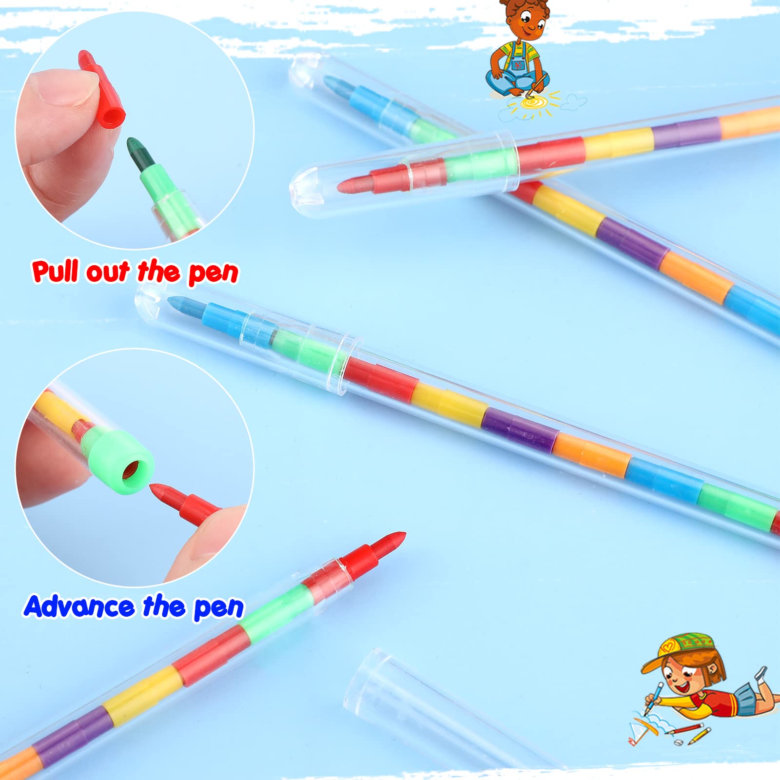 Thenshop durable plastic shell crayon pencils built to resist wear