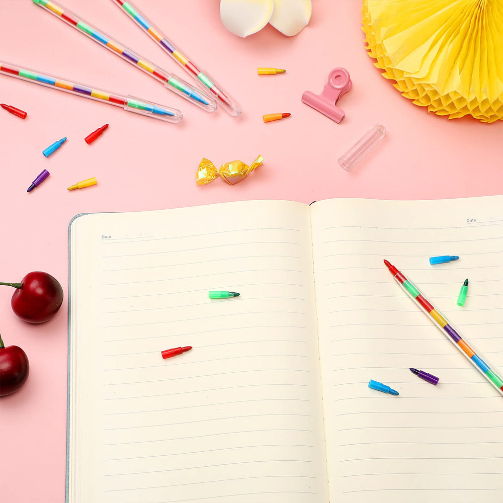 Thenshop kids art activities with a rainbow palette for classroom use