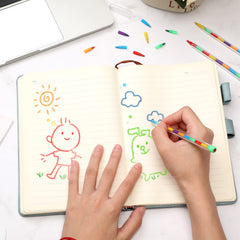 Thenshop stackable crayons for doodling, writing, and quick color changes