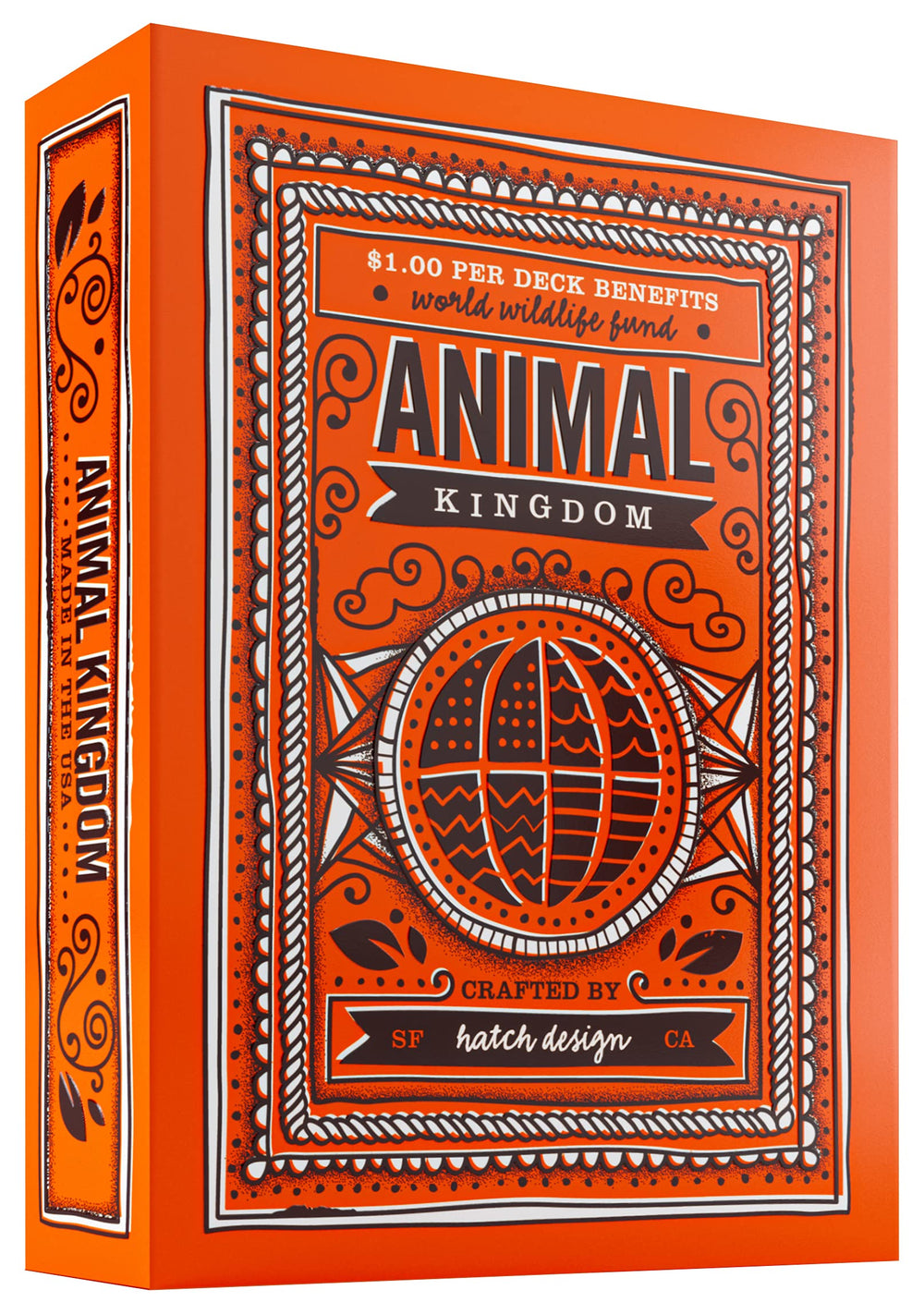 Theory11 Animal Kingdom deck cover with hand-illustrated wildlife art for collectors.