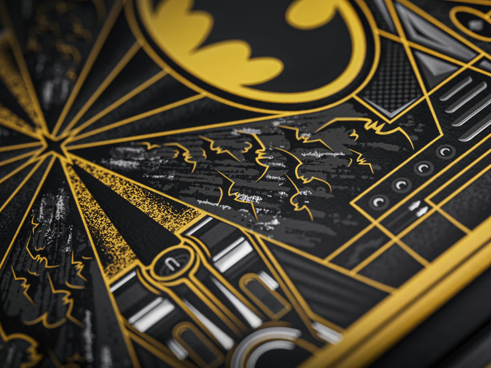 theory11 Batman back design offers rich artistry for collectors and game nights.