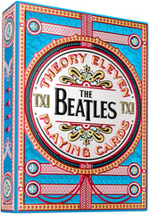theory11 Beatles blue deck box front with vibrant collector-ready packaging