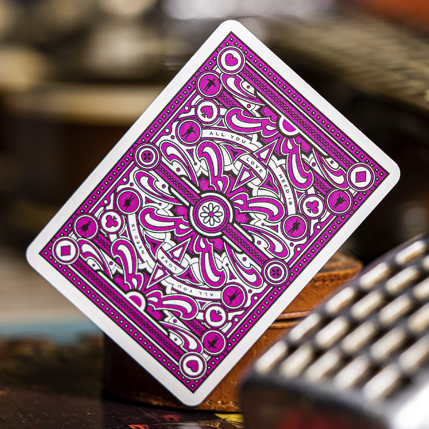 theory11 The Beatles Pink Deck is a collector-friendly piece for display or play.