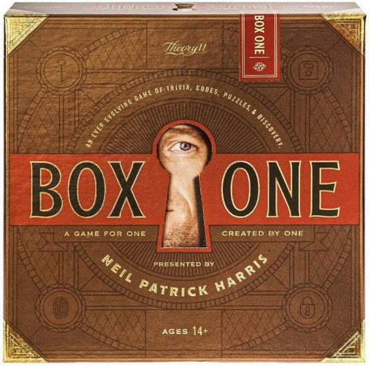 theory11 Box ONE front of box showcases solo puzzle adventure ready to dive in.