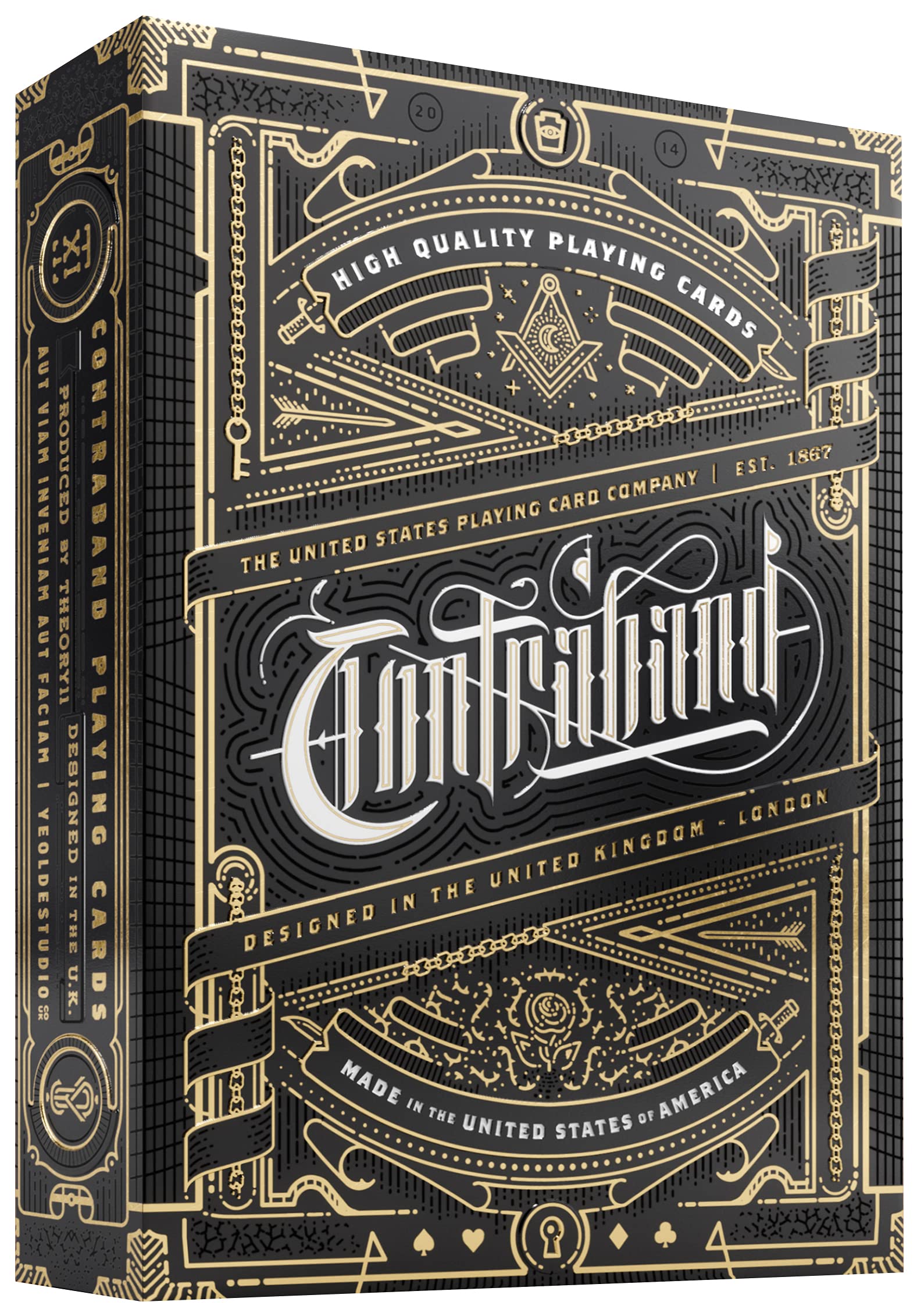 Theory11 Contraband front card design enhances display on table