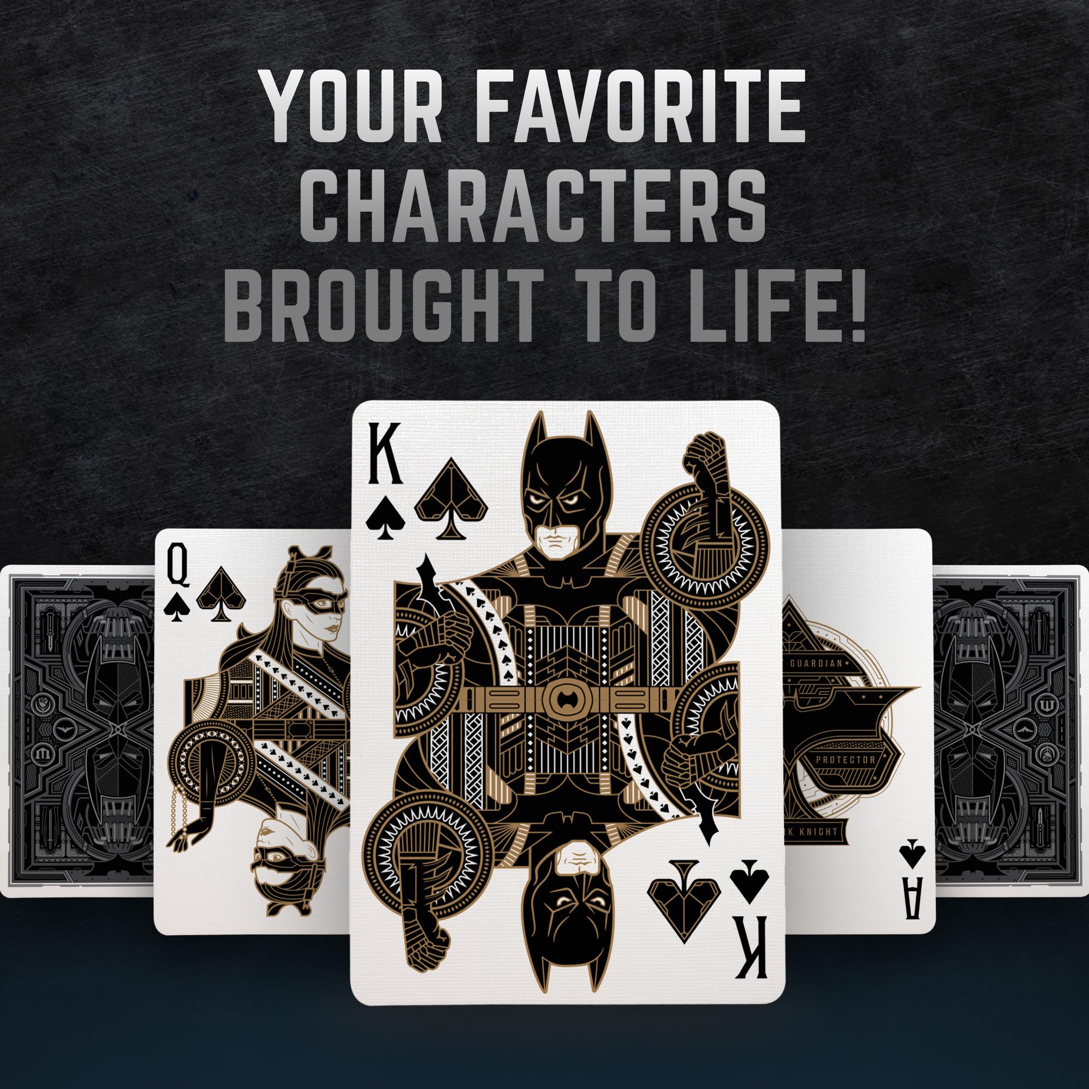 theory11 dark knight trilogy back design showcases intricate artwork and easter eggs.