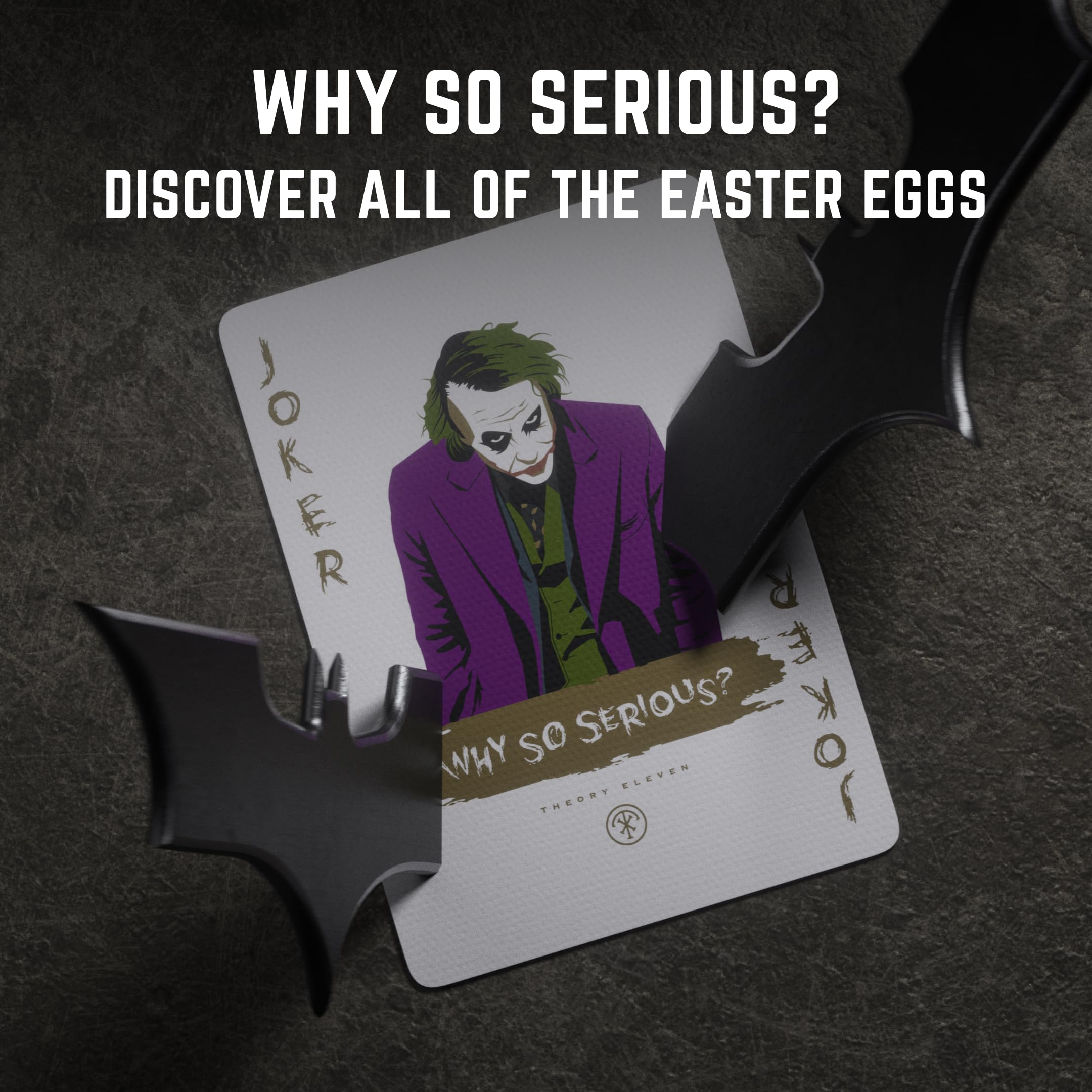 theory11 dark knight trilogy batman card with iconic hero imagery.