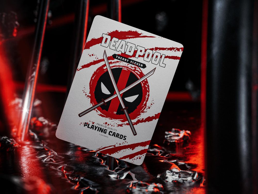 Theory11 Deadpool Premium Playing Cards Wolverine art bursts with dynamic character.