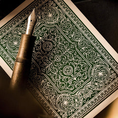 theory11 Derren Brown playing cards face designs reveal intricate art and illusion cues.