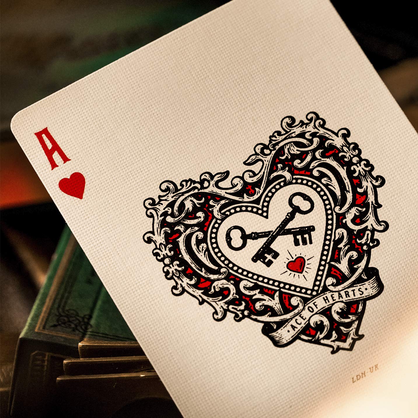 theory11 Derren Brown playing cards in hand highlight smooth feel and precise shuffling.