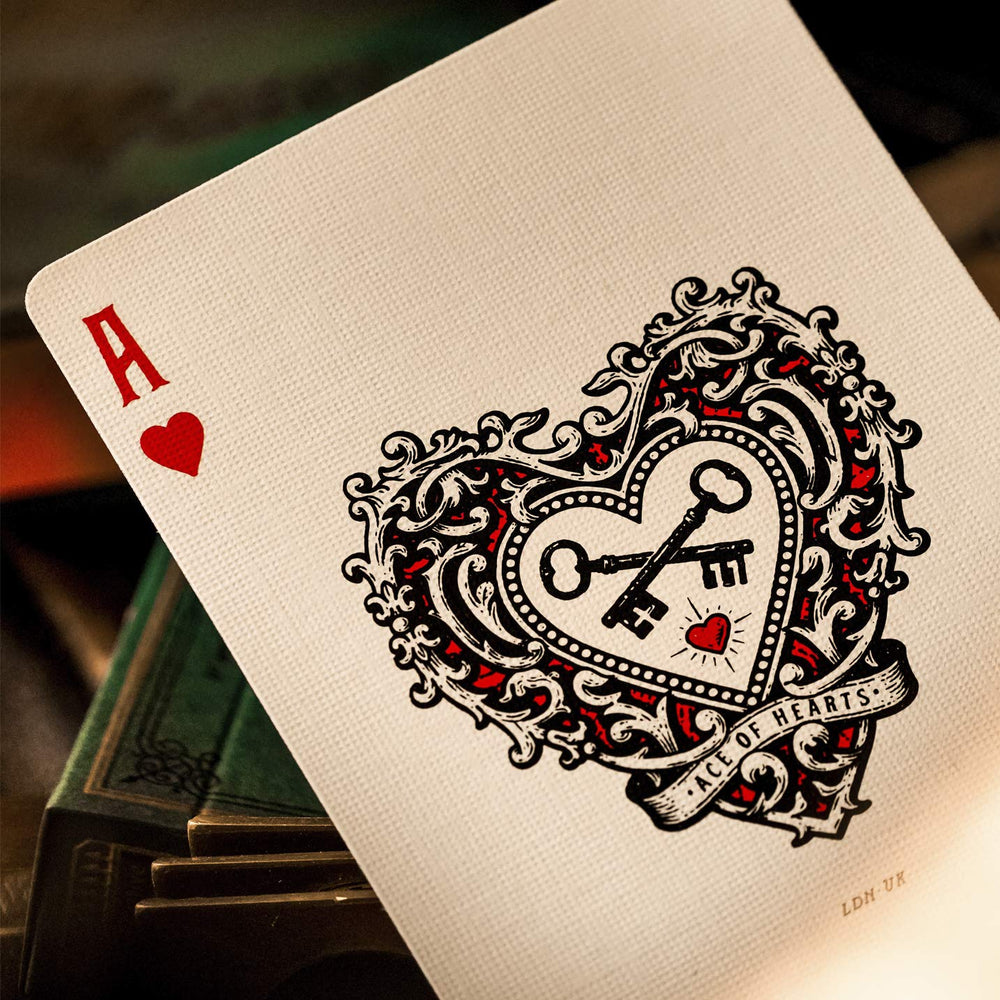 theory11 Derren Brown playing cards in hand highlight smooth feel and precise shuffling.