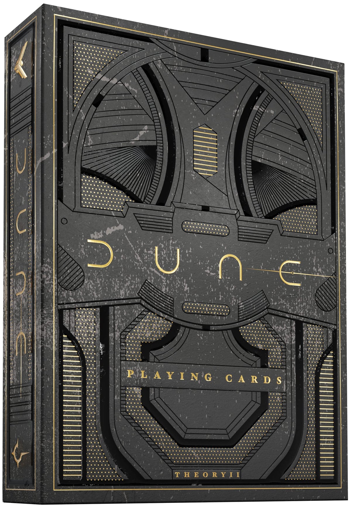 Theory11 Dune cards in stillsuit box with embossed texture for dramatic handling.