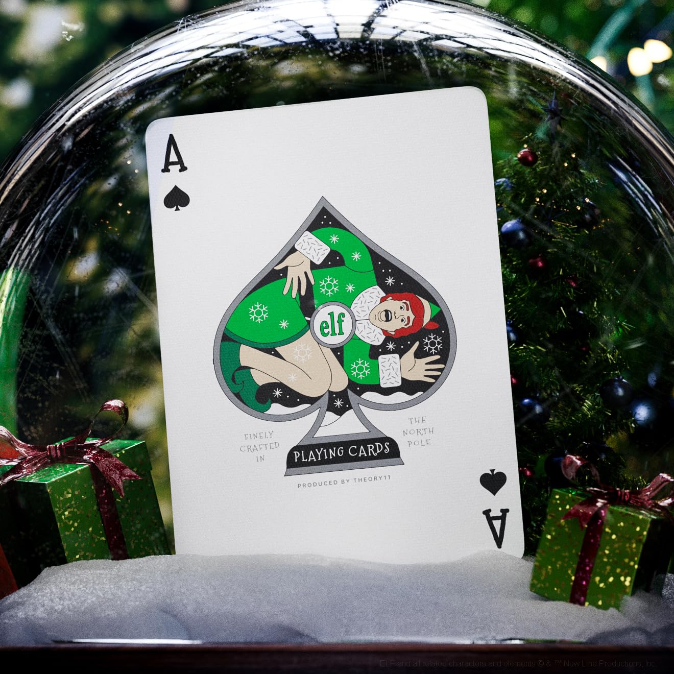 The theory11 Elf Playing Cards Buddy spaghetti Easter egg illustration—nostalgic charm.