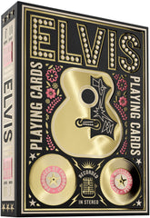 Theory11 Elvis Playing Cards box embossing highlights premium texture for display and gifting.