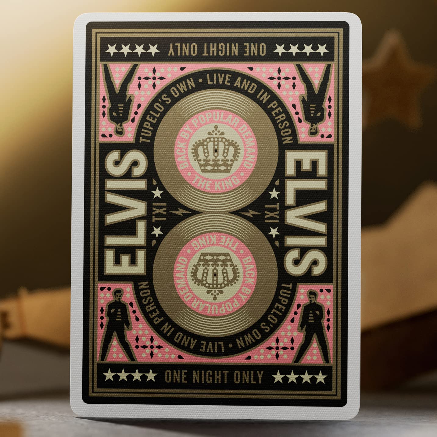 Theory11 Elvis Playing Cards embossed borders add tactile elegance during handling.