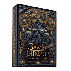 theory11 Game of Thrones deck front with iron throne foil finish for collectors