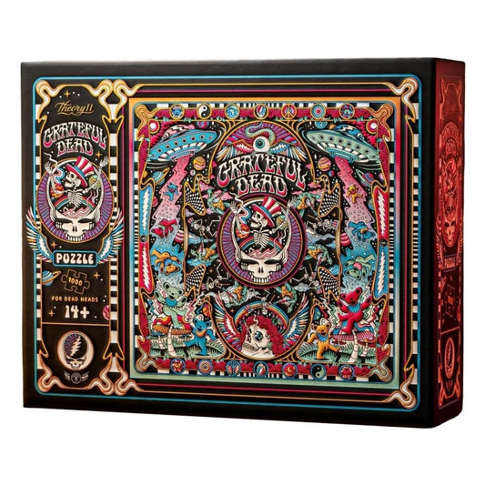 theory11 Grateful Dead Puzzle cover art showcases vibrant design ideal for display