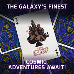 theory11 Guardians of The Galaxy dance-off character art invites fun table chatter.