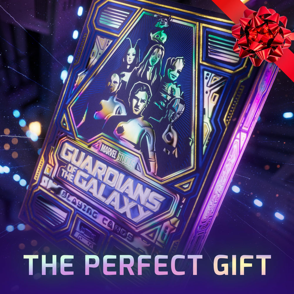 theory11 Guardians of The Galaxy FSC-certified paper highlights sustainable production.