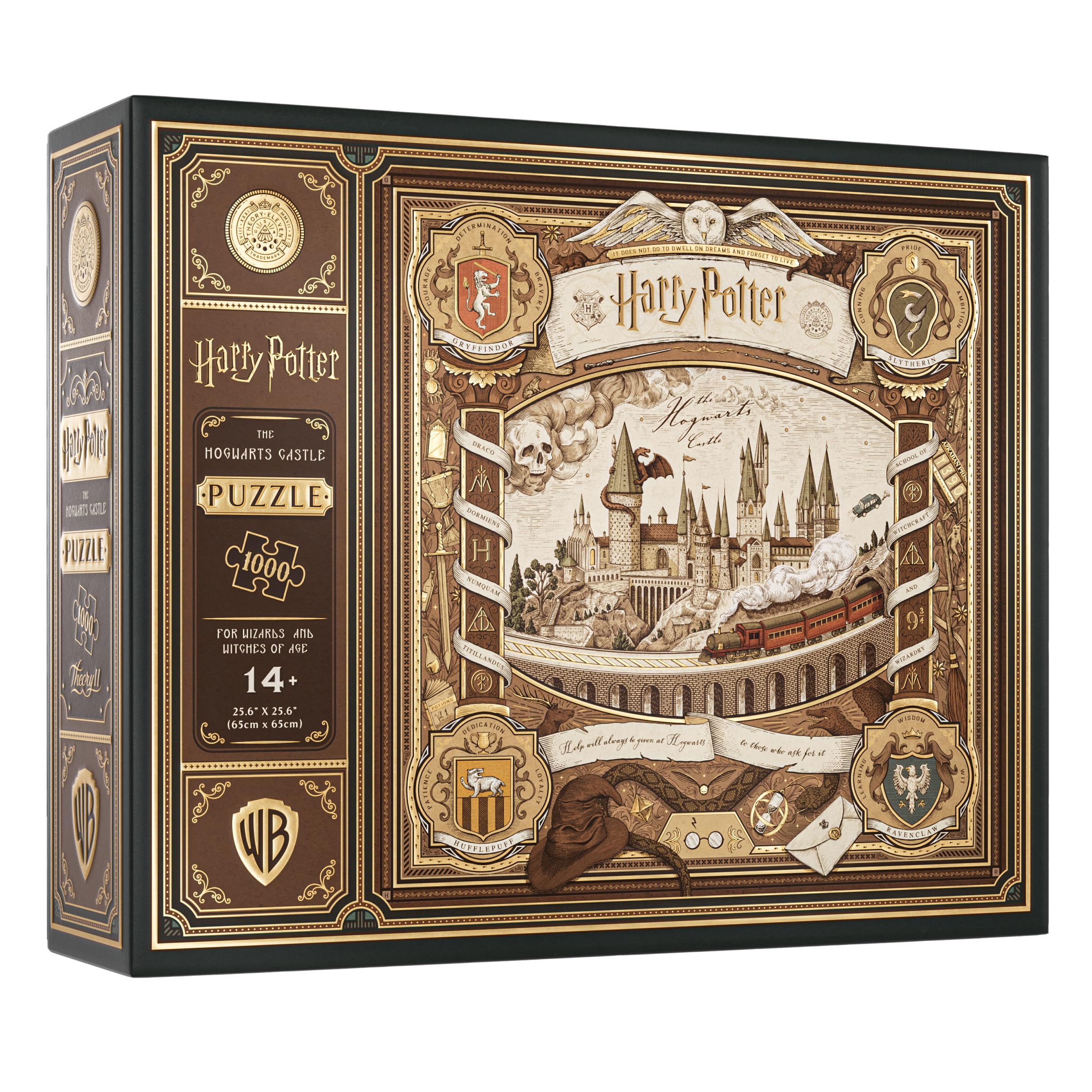 theory11 Harry Potter 1000-piece puzzle box showing premium quality and branding