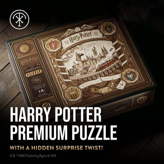 theory11 Hogwarts castle piece detail highlighting intricate wizarding artwork