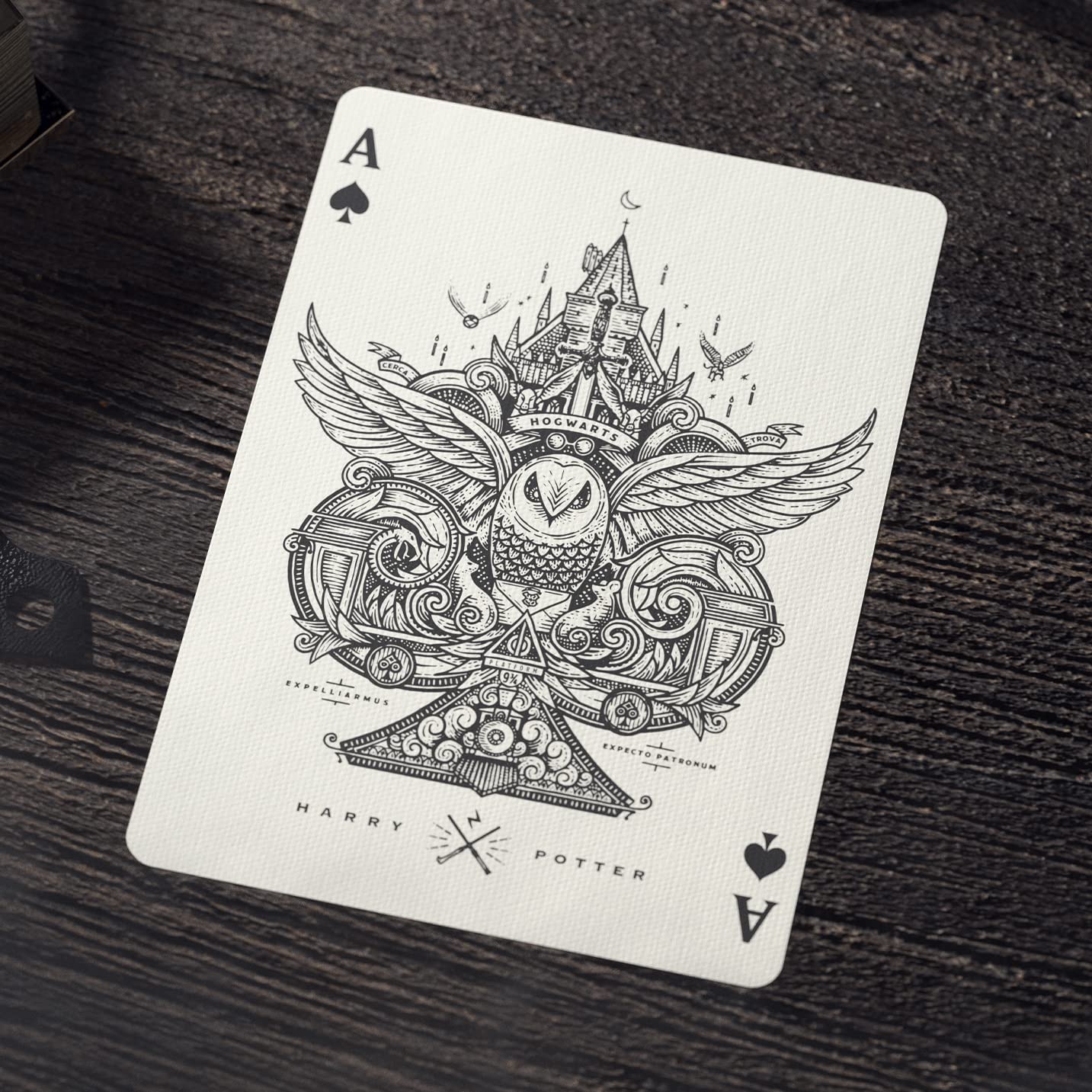 House-colors and wizarding symbols add atmosphere to play sessions.