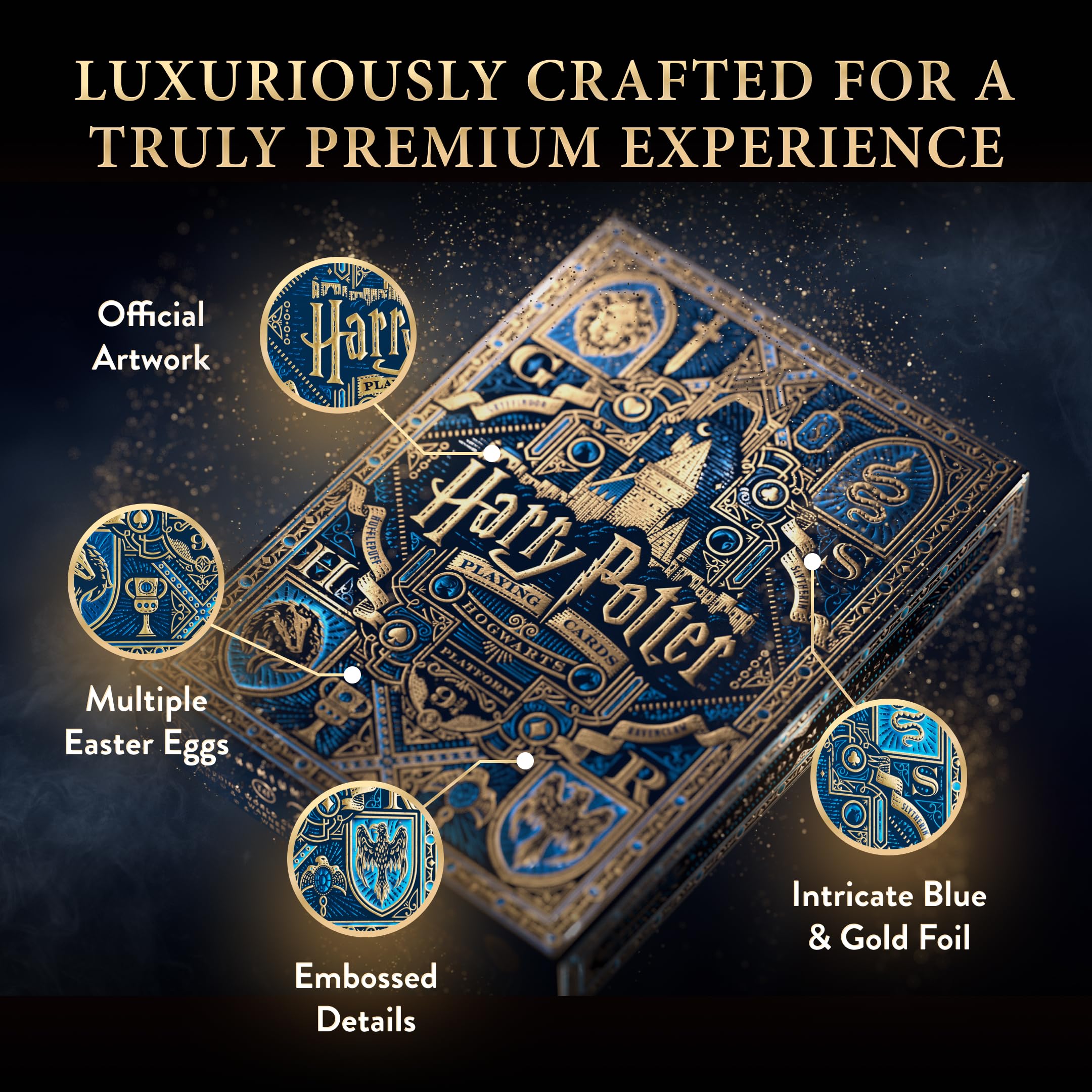Officially licensed Harry Potter deck by Theory11 for fans.
