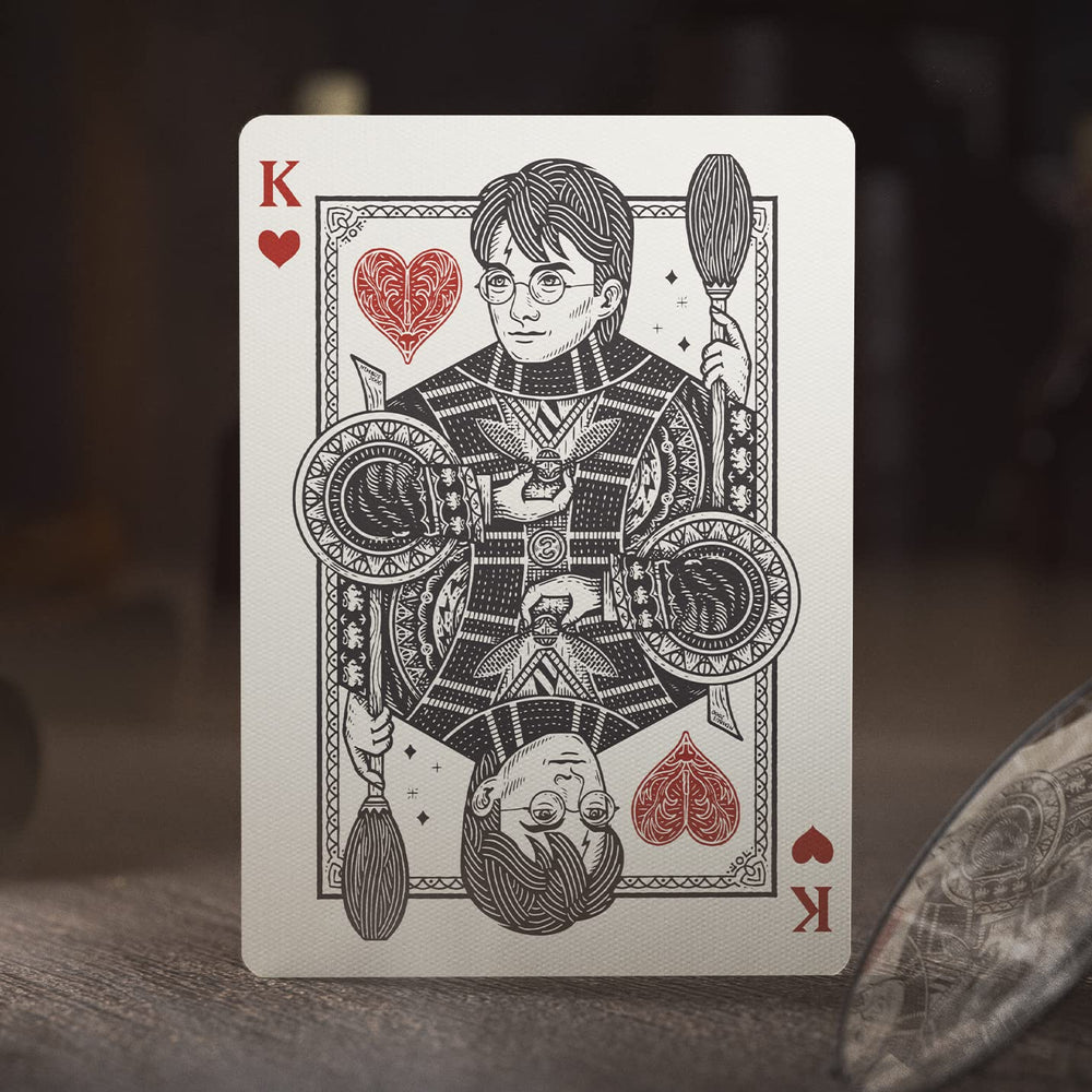 Theory11 Harry Potter playing cards green Slytherin aces and jokers showcase characters.