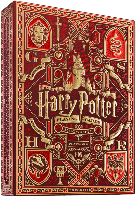 The theory11 Harry Potter deck outer packaging with magical, textured design and premium feel