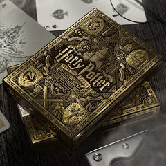 Theory11 Harry Potter playing cards box with gold foil details, ideal for gifting