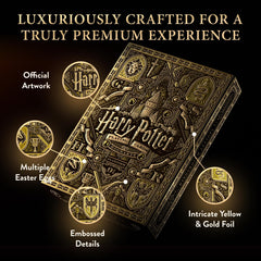 Theory11 HP character artwork across the deck for immersive storytelling
