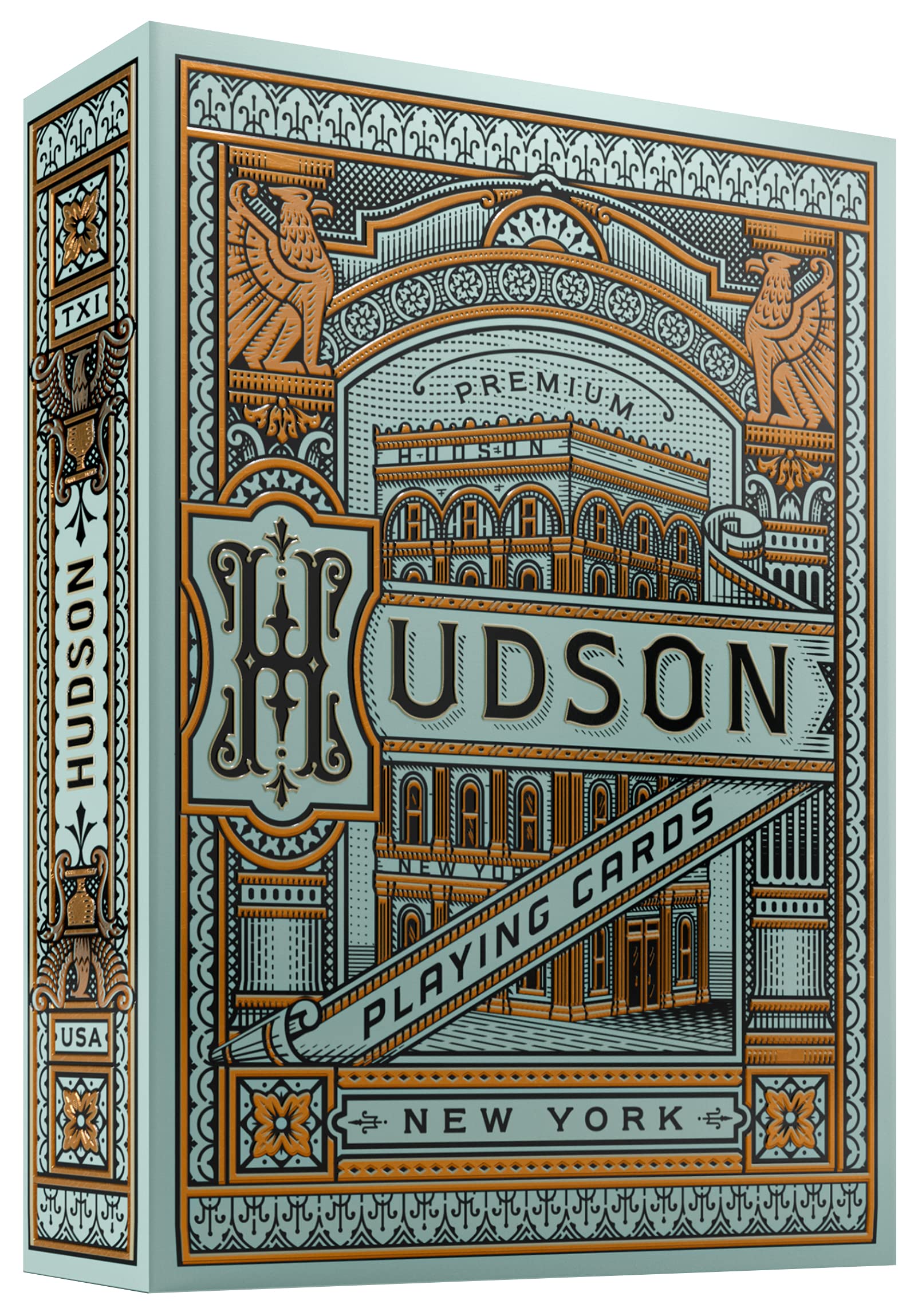 Theory11 Hudson card back design highlights intricate artwork for collectors and players.