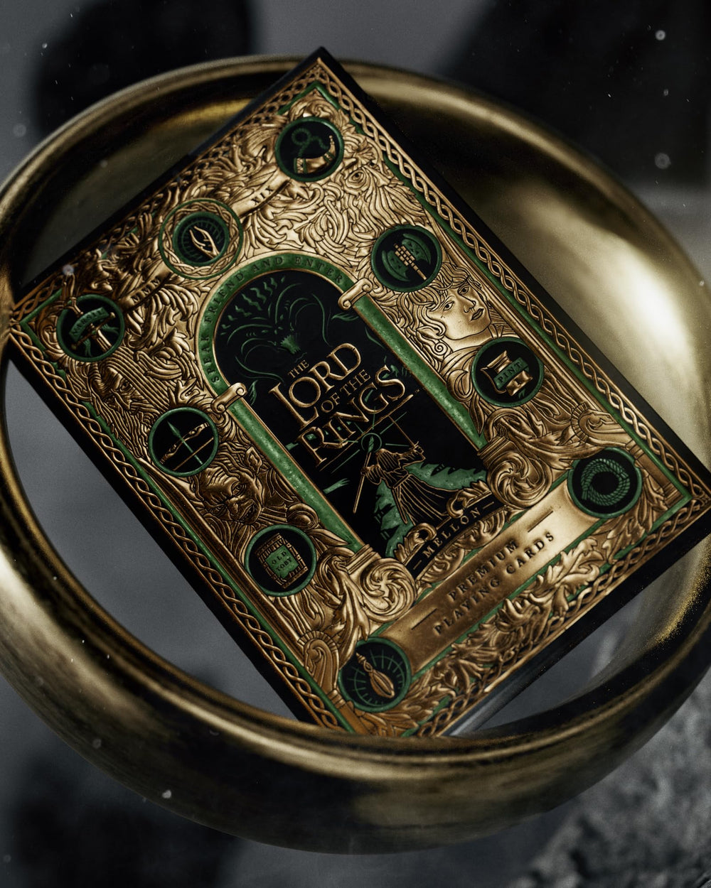 Theory11 Lord of the Rings box packaging shows USA-made craftsmanship
