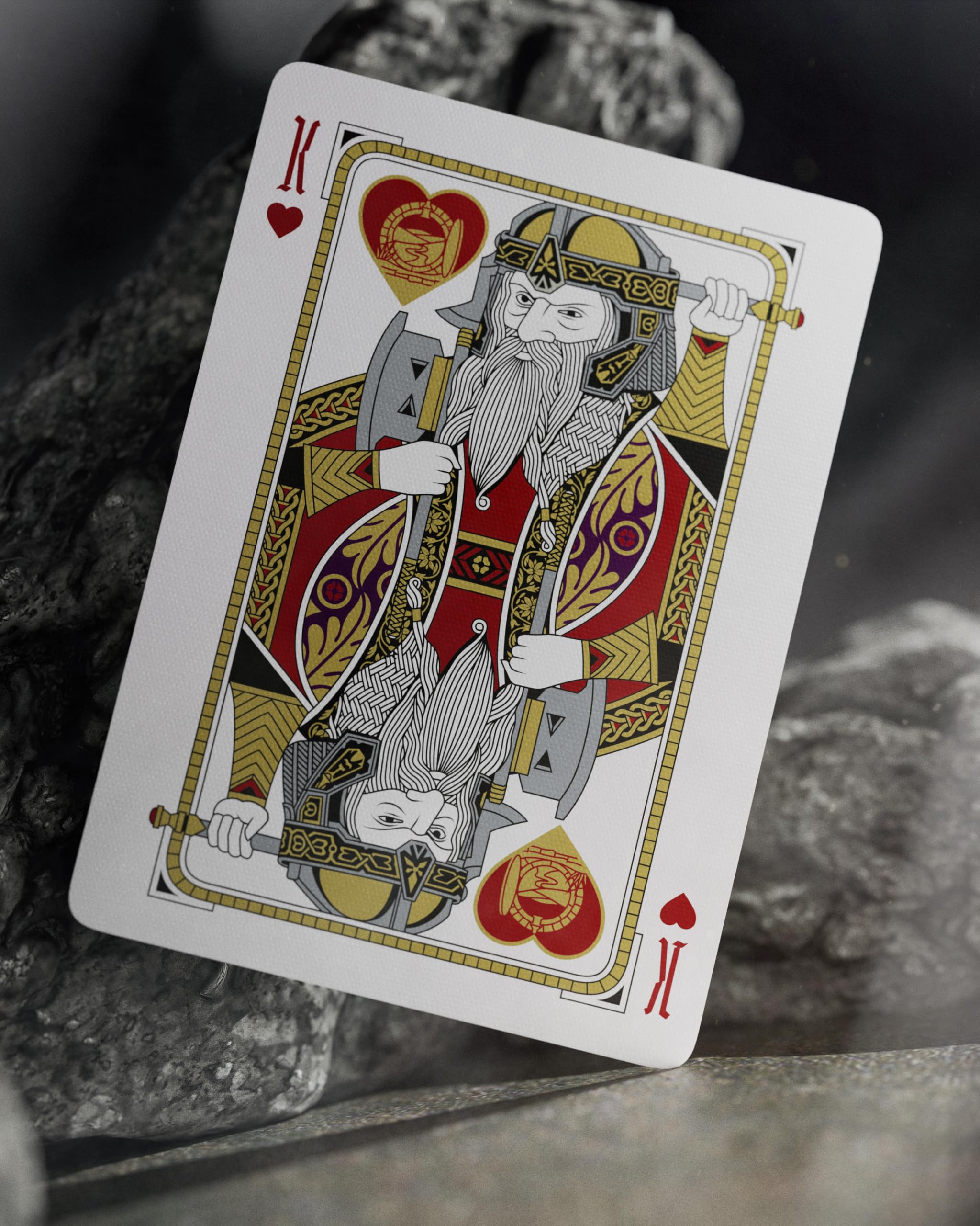 Theory11 Lord of the Rings card face Gollum showcases detailed illustration