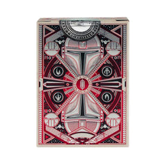 theory11 Mandalorian playing cards 3D helmet embossing on packaging enhances shelf appeal