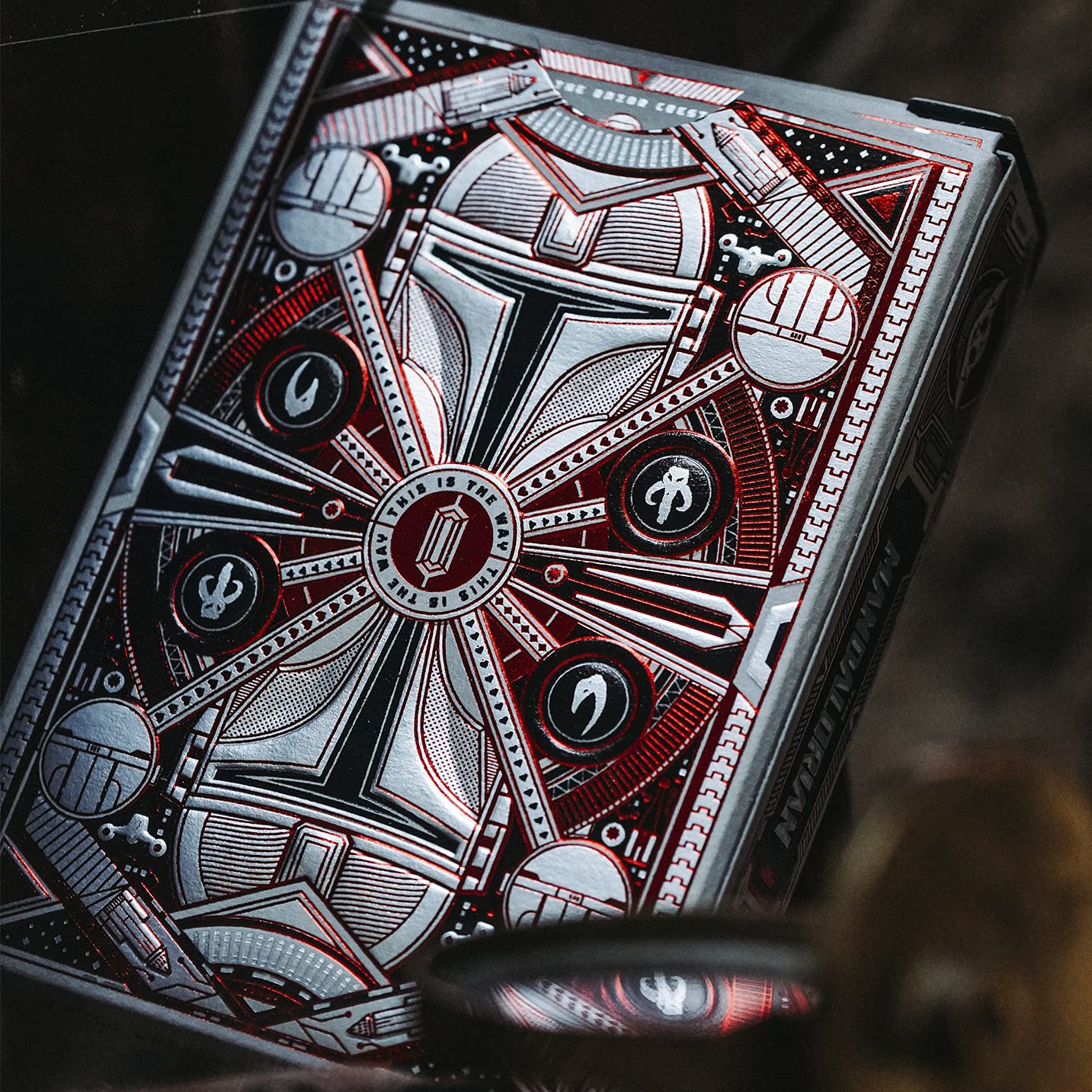 theory11 Mandalorian playing cards space black finish ideal for cinematic game nights