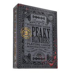 Theory11 Peaky Blinders deck with embossed foil for premium tactile feel.