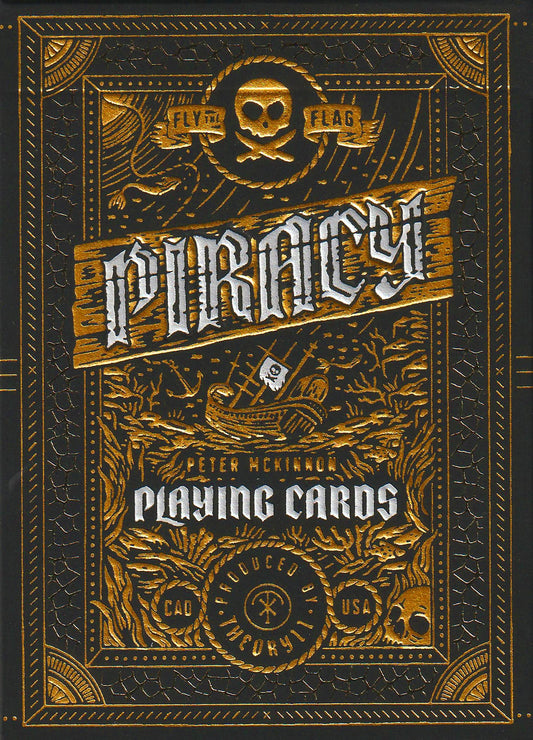 theory11 Piracy premium foil playing card front with dual gold and silver foil for luxury play