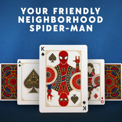 Theory11 Spider-Man embossing adds tactile depth to the cards