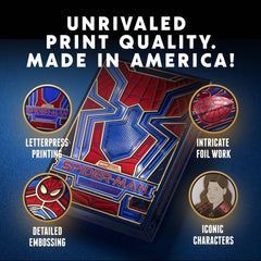 Theory11 Spider-Man deck suit textures offer rich grip during play