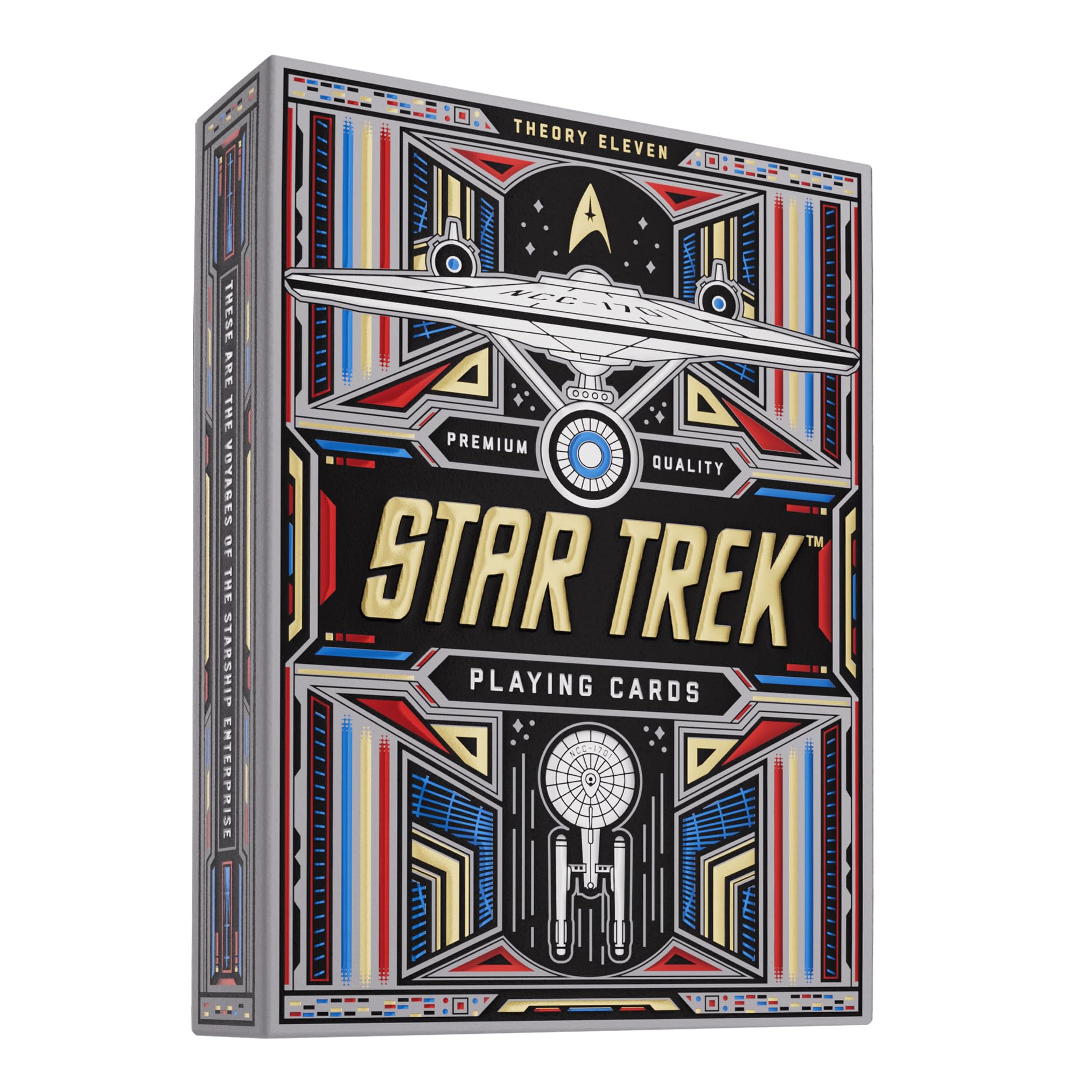 theory11 Star Trek Light deck face art featuring Kirk and Spock, ideal for collectors