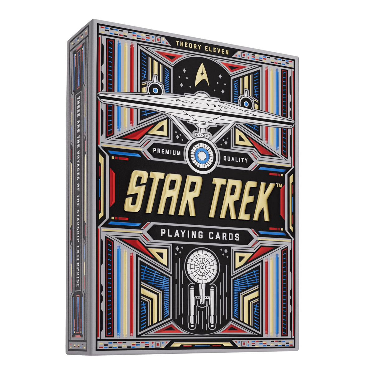 theory11 Star Trek Light deck face art featuring Kirk and Spock, ideal for collectors
