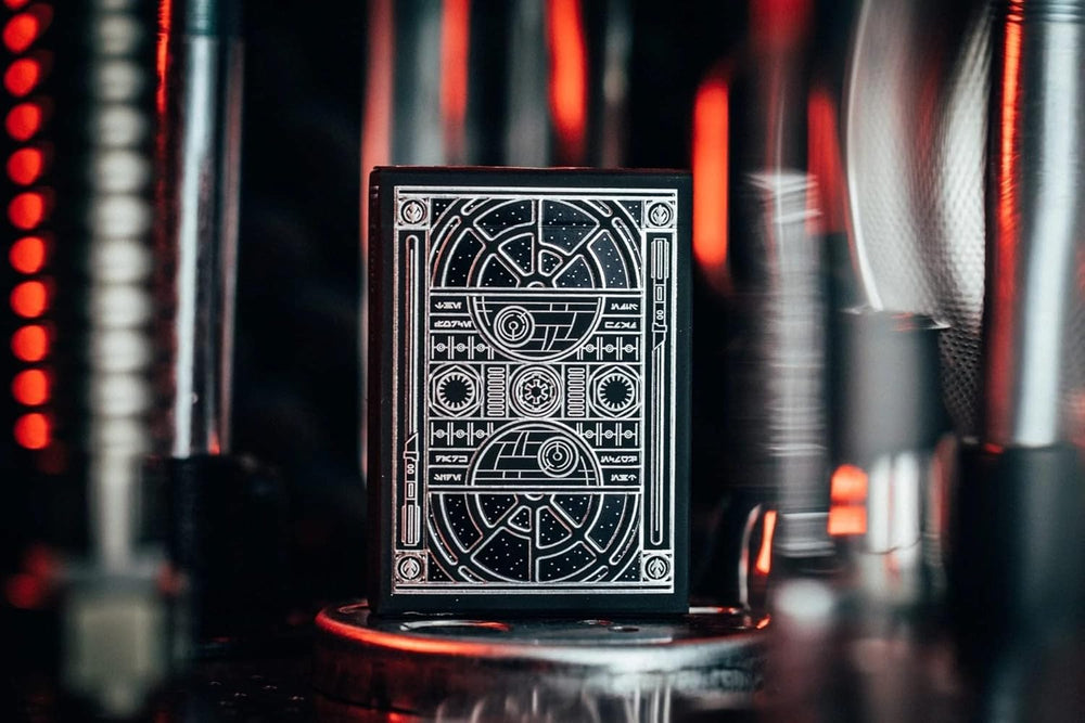 theory11 Star Wars Dark Side Grey deck faces Vader, Kylo Ren, and Palpatine.