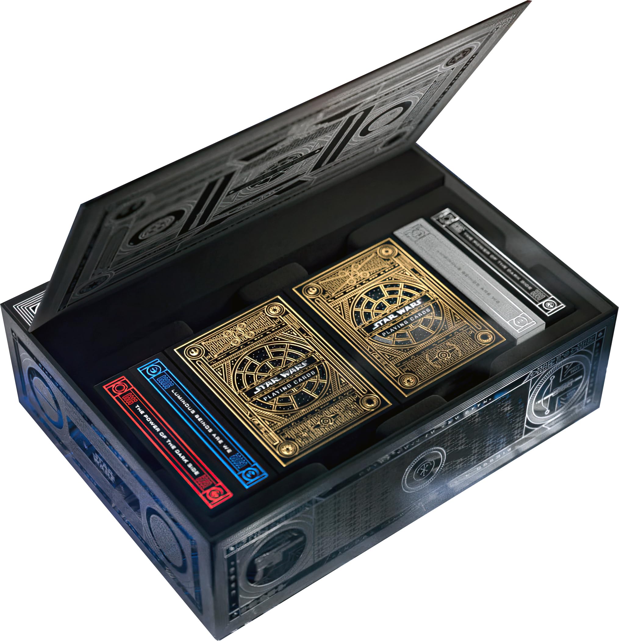 Theory11 Star Wars Force Box Set front view highlights premium craftsmanship for collectors.
