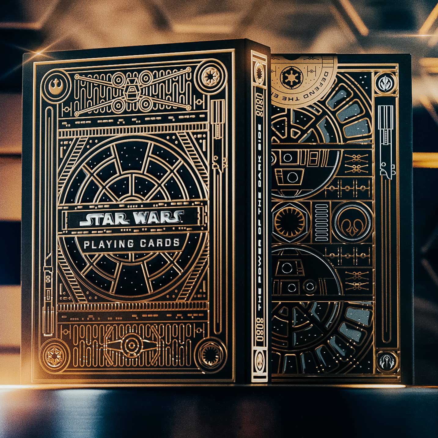 theory11 Star Wars premium cards back packaging shows Imperial Throne Room foil for collectors.