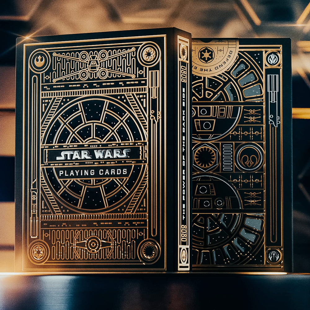 theory11 Star Wars premium cards back packaging shows Imperial Throne Room foil for collectors.