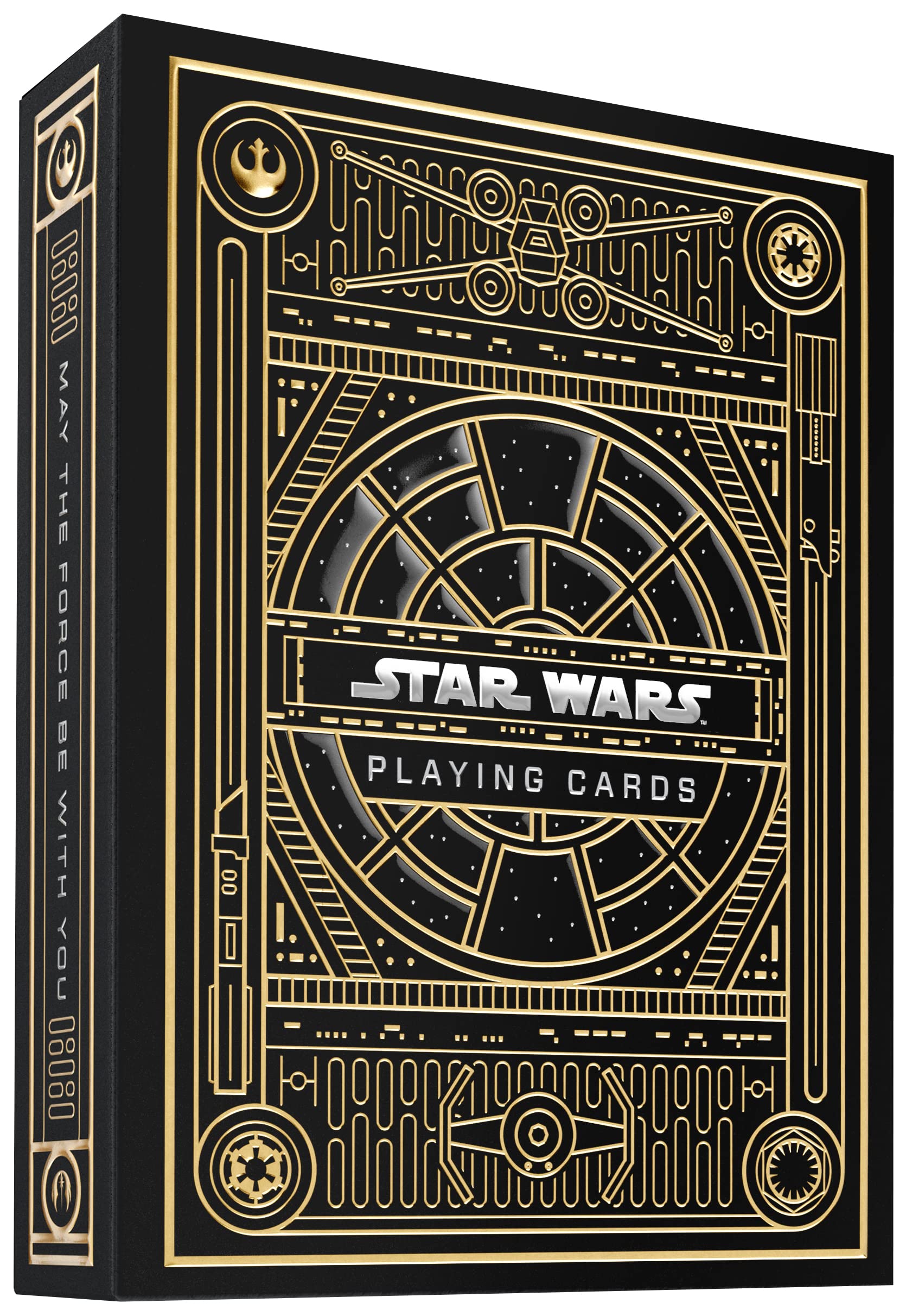 theory11 Star Wars premium cards front packaging featuring Millennium Falcon foil for display.