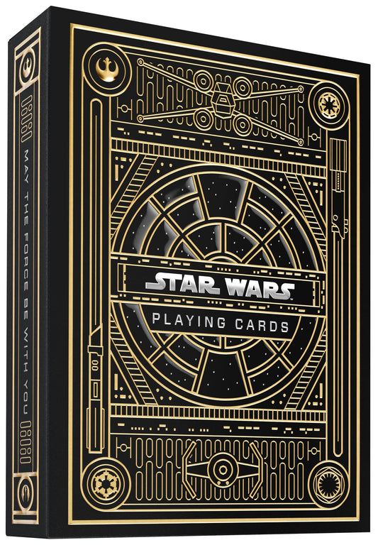 theory11 Star Wars premium cards front packaging featuring Millennium Falcon foil for display.