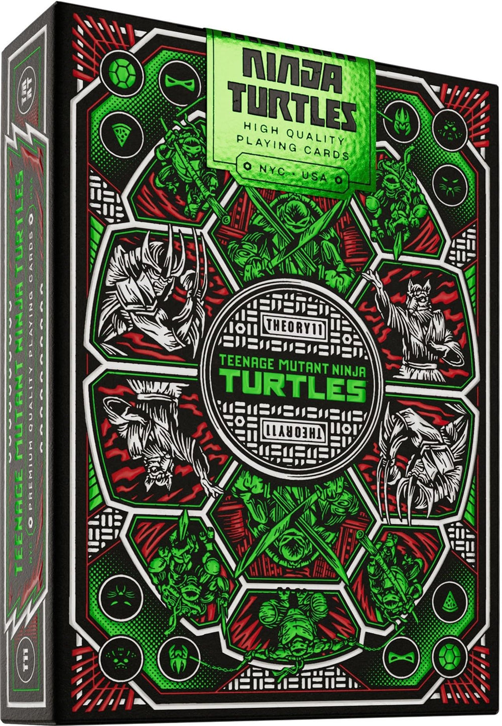 The theory11 TMNT premium playing cards packaging photo showing sleek premium presentation.